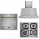 Aragaz Tecnogas P1X66M4VC, 60 cm, gaz, 4 arzatoare, grill, otel inoxidabil