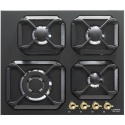 Plita incorporabila Lofra Dolcevita HRNM6G0, 60 cm, plita gaz, 4 arzatoare,sistem siguranta Stop-Gaz, negru mat