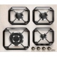 Plita incorporabila Lofra Dolcevita HRBI6G0/GA, 60 cm, plita gaz, 4 arzatoare,sistem siguranta Stop-Gaz,butoane bronz, crem