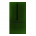 Combina frigorifica cu trei usi IO-MABE, culoare verde mat, maner design verde