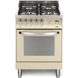 Aragaz Lofra RBI66MFT/CI, 60x60 cm, gaz, 4 arzatoare, grill, aprindere electronica, timer, crem