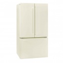 Combina frigorifica cu trei usi IO-MABE, culoare crem, maner design culoare crem