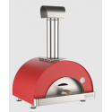 Cuptor de pizza pe lemne OVENEAT, capacitate 1 pizza, culoare rosu