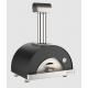 Cuptor de pizza pe lemne OVENEAT, capacitate 1 pizza, culoare gri carbune