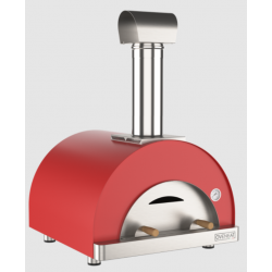 Cuptor de pizza pe lemne OVENEAT, capacitate 2 pizza, culoare rosu