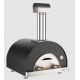 Cuptor de pizza pe lemne OVENEAT, capacitate 2 pizza, culoare gri carbune