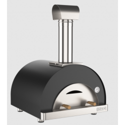 Cuptor de pizza pe lemne OVENEAT, capacitate 2 pizza, culoare gri carbune
