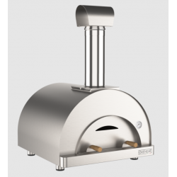 Cuptor de pizza pe lemne OVENEAT, capacitate 2 pizza, culoare otel inoxidabil