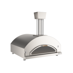 Cuptor de pizza pe gaz cu ușă de sticlă rabatabilă OVENEAT, capacitate 5 pizza, culoare otel inoxidabil