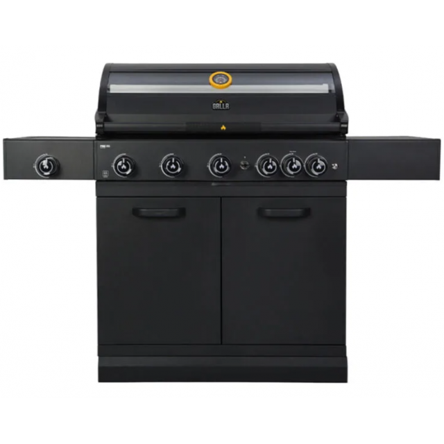 Gratar pe gaz GRLLR Prime cu 5 arzatoare, dimensiuni gratar: 88 x 42 cm, culoare antracit