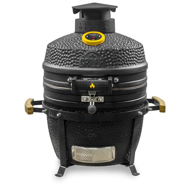 Gratar pe gaz cu suport GRLLR Ember Classic 16 inchi, culoare negru lucios