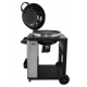 Gratar cu carucior si masa laterala GLLLR Dome Cart Pro, culoare negru
