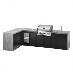 Bucatarie exterioara modul frigider si chiuveta Seria 426 WF Maxim G5 GRANDPRO, Dimensiuni: 4260 x 900 x 600 mm