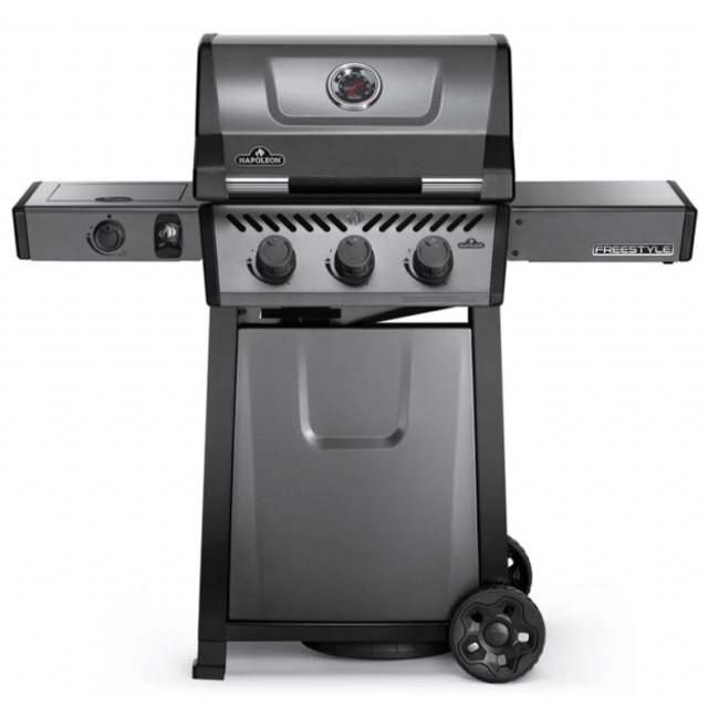 Gratar pe gaz cu carucior NAPOLEON FREESTYLE F365 SB GAZ, material pentru grila de gatit fonta portelan