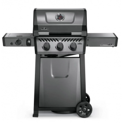 Gratar pe gaz cu carucior NAPOLEON FREESTYLE F365 SIB, material pentru grila de gatit fonta portelan