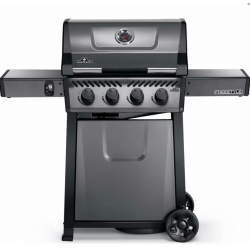 Gratar pe gaz cu 4 arzatoare NAPOLEON FREESTYLE F425 GT, material pentru grila de gatit fonta portelan