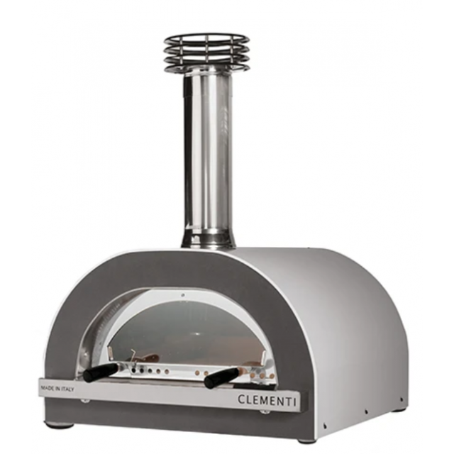 Cuptor pentru pizza pe lemne CLEMENTI GOLD, dimensiuni camera de coacere 100×80cm, culoare alb