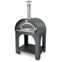 Cuptor pentru pizza pe lemne CLEMENTI PULCINELLA, dimensiuni camera de coacere 100×80cm, culoare antracit