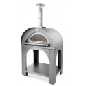 Cuptor pentru pizza pe lemne CLEMENTI PULCINELLA, dimensiuni camera de coacere 60×60cm, culoare otel inoxidabil