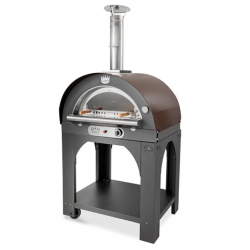 Cuptor pentru pizza pe gaz CLEMENTI PULCINELLA, dimensiuni camera de coacere 100×80cm, culoare aramiu