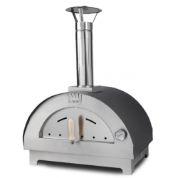 Cuptor pentru pizza pe lemne CLEMENTI CLEMENTINO, dimensiuni camera de coacere 60×40cm, culoare antracit