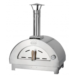 Cuptor pentru pizza pe lemne CLEMENTI CLEMENTINO, dimensiuni camera de coacere 60×40cm, culoare otel inoxidabil
