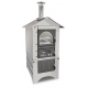 Cuptor pe lemne CLEMENTI Master, dimensiuni camera de coacere 50×80cm, culoare acoperis otel inoxidabil