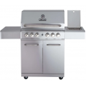 Gratar pe gaz cu carucior ALLGRILL ALLROUNDER L, material pentru grila de gatit fonta portelan