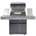 Gratar pe gaz cu carucior ALLGRILL ALLROUNDER CHEF L Steakzone, material pentru grila de gatit otel inoxidabil, negru