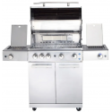 Gratar pe gaz cu carucior ALLGRILL ALLROUNDER CHEF L Steakzone, material pentru grila de gatit otel inoxidabil