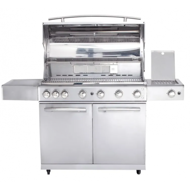 Gratar pe gaz cu steakzone ALLGRILL CHEF XL, material pentru grila de gatit otel inoxidabil