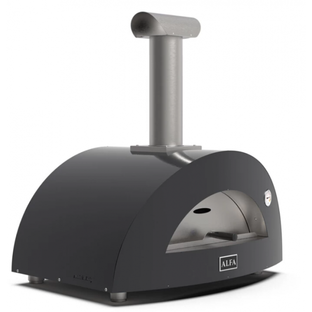 Cuptor de pizza pe lemne, ALFA FORNI MODERN, grilă principală de gătit 70x45 cm, numar de pizza: 2, culoare antracit
