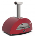 Cuptor de pizza pe lemne, ALFA FORNI MODERN, grilă principală de gătit 70x45 cm, numar de pizza: 2, culoare rosu