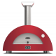 Cuptor de pizza pe lemne, ALFA FORNI MODERN, grilă principală de gătit 70x45 cm, numar de pizza: 2, culoare rosu