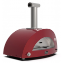 Cuptor de pizza pe gaz, ALFA FORNI MODERN, grilă principală de gătit 80x50 cm, numar de pizza: 3, culoare rosu