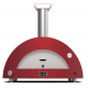 Cuptor de pizza pe gaz, ALFA FORNI MODERN, grilă principală de gătit 80x50 cm, numar de pizza: 3, culoare rosu