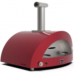 Cuptor de pizza pe gaz, ALFA FORNI MODERN, grilă principală de gătit 85x70 cm, numar de pizza: 5, culoare rosu