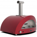 Cuptor de pizza pe gaz, ALFA FORNI MODERN, grilă principală de gătit 85x70 cm, numar de pizza: 5, culoare rosu