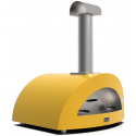 Cuptor de pizza pe lemne, ALFA FORNI MODERN, grilă principală de gătit 100x70 cm, numar de pizza: 5, culoare galben