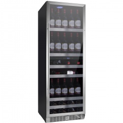 Racitor de vinuri Caso WineMaster Touch A one, 44 sticle, 117 W, negru/otel inoxidabil