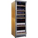 Racitor de vinuri Nevada Wood NW136D-SSW, 136 sticle, doua zone, lemn artar/otel inoxidabil