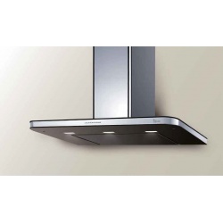 Hota insula Baraldi Stivia isola 01STVIS090STB80, 90 x 60 cm, 800 m3/h, sticla neagra/inox