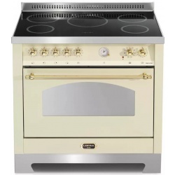 Aragaz Lofra Dolcevita RBIG96MFT/5i, 90x60 cm, 5 arzatoare, plita inductie, cuptor electric 9 functii, grill, crem