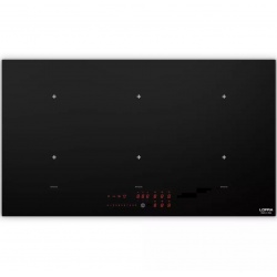 Plita incorporabila Lofra Luna, HIN905, 90 cm, plita inductie, 5 zone gatit, booster, sticla neagra