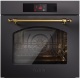 Cuptor electric incorporabil ILVE Nostalgie OV60SNT3, 60 cm, 65l, 15 functii gatire, convectie, functie ECO, negru mat