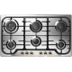 Plita incorporabila ILVE Nostalgie HCB906N, 90 cm, 6 arzatoare, aprindere electronica, siguranta Stop-Gaz, inox