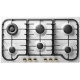 Plita incorporabila ILVE Nostalgie HCB906N, 90 cm, 6 arzatoare, aprindere electronica, siguranta Stop-Gaz, inox