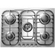 Plita incorporabila ILVE Nostalgie HCB70S, 70 cm, 5 arzatoare, aprindere electronica, siguranta Stop-Gaz, inox