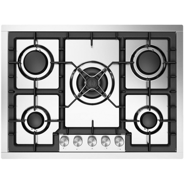 Aragaz Tecnogas P1X66M4VC, 60 cm, gaz, 4 arzatoare, grill, otel inoxidabil
