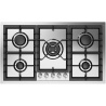 Plita incorporabila ILVE Professional Plus HP95C, 90 cm, 5 arzatoare, aprindere electronica, siguranta Stop-Gaz, inox